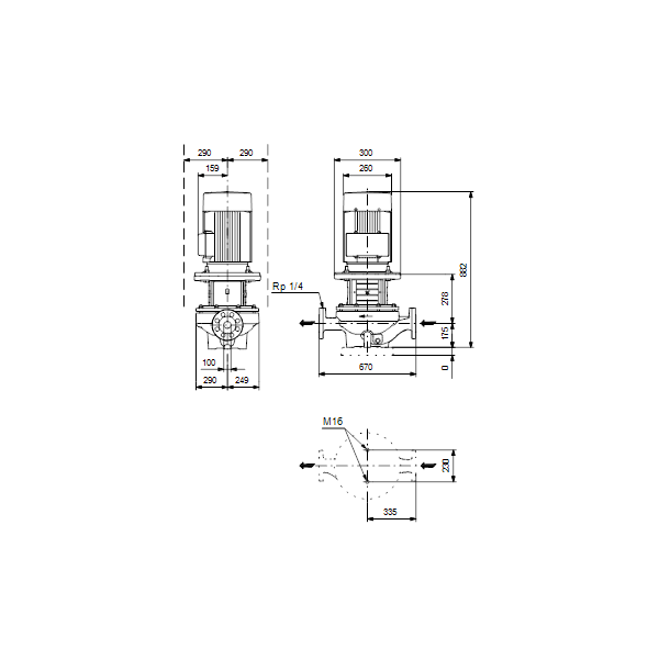 Насос Grundfos TP 100-200/4 A-F-A-BQQE-MX3 заказать со складов по всей России