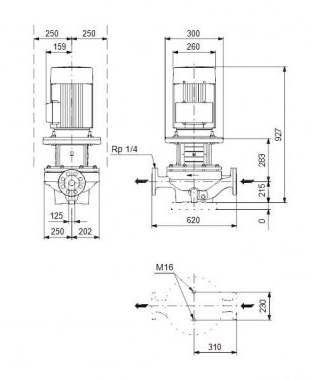 Насос Grundfos TP 125-160/4 A-F-A-BAQE-MX3 заказать со складов по всей России