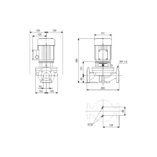 Насос Grundfos TP 40-180/2 A-F-A-BQQE-EX1 купить с ближайшего склада