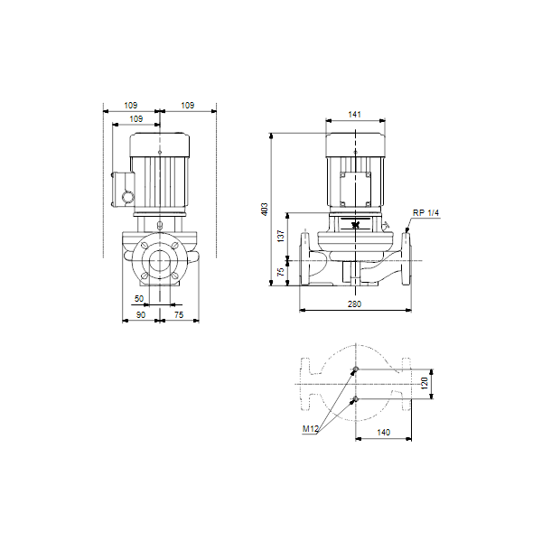 Насос Grundfos TP 50-60/2 A-F-A-BQQE-DX1 купить с ближайшего склада