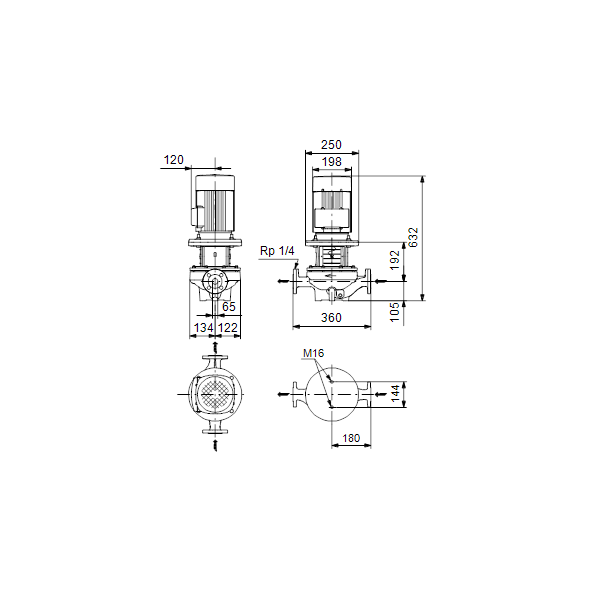 Насос Grundfos TP 65-210/2 A-F-A-BQQE-JX1 купить с ближайшего склада