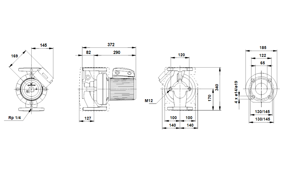 Насос Grundfos UPS65-120 F 1x230-240V PN6/10 заказать со складов по всей России