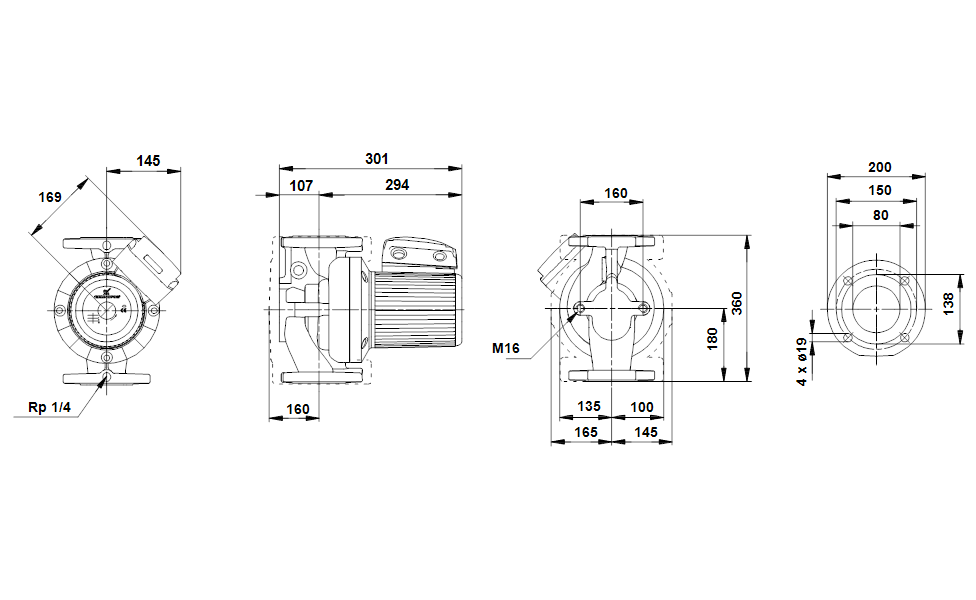 Насос Grundfos UPS80-60 F 3x400-415V PN6 купить по цене "по запросу"