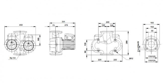 Насос Grundfos UPSD32-120 F 1x230-240V PN6/10 w/relay заказать со складов по всей России