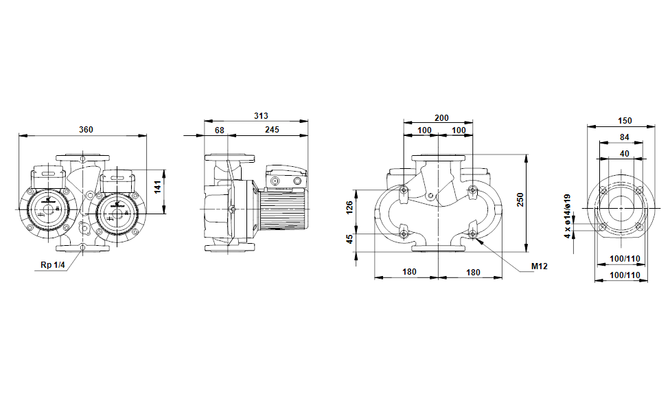 Насос Grundfos UPSD40-60/2 F 3x400-415V PN6/10 оформить заказ с доставкой с ближайшего склада