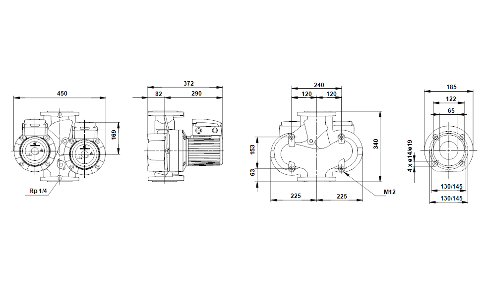 Насос Grundfos UPSD65-120 F 3x400-415V PN6/10 оформить заказ с доставкой с ближайшего склада