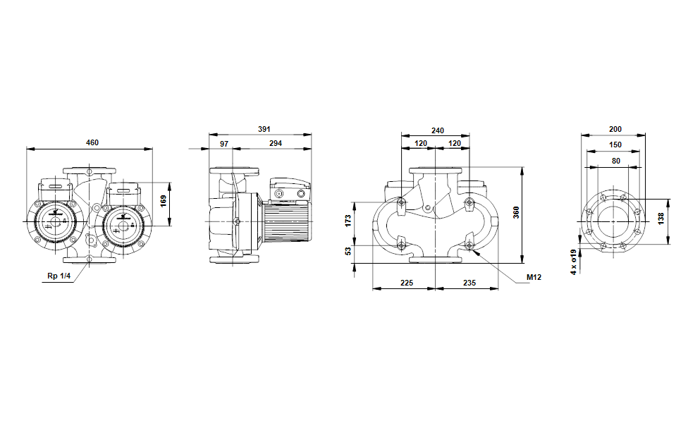 Насос Grundfos UPSD80-120 F 3x400-415V PN6 купить по цене "по запросу"