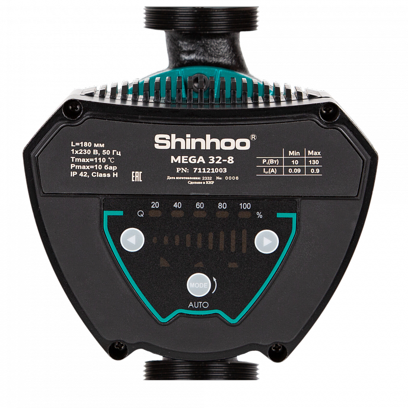 Насос циркуляционный SHINHOO MEGA 32-12 230V резьбовой