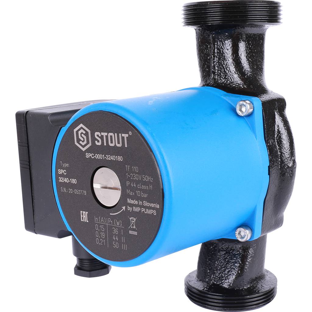 Насос циркуляционный Stout 25/60-130 с гайками