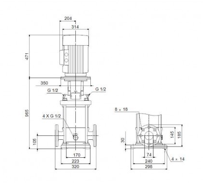 Насос Grundfos CR32-6 A-F-A-E-HQQE 3x400/690 50 HZ заказать со складов по всей России