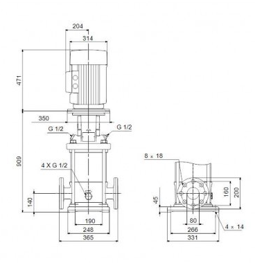 Насос Grundfos CR45-4 A-F-A-E-HQQE 3x400/690 50 HZ заказать со складов по всей России