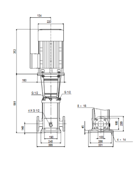 Насос Grundfos CR64-1-1 A-F-A-E-HQQE 3x400D 50 HZ купить по цене 392039 руб.