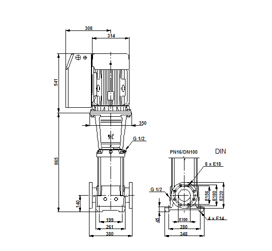 Насос Grundfos CRE 90-3 AN-F-A-E-HQQE 22,0kW 3x400V с датчиком давления заказать со складов по всей России