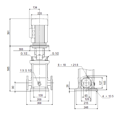 Насос Grundfos CRI 20-5 A-FGJ-A-E-HQQE купить по цене 477660 руб.