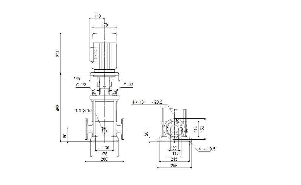 Насос Grundfos CR10-5 A-FJ-A-E-HQQE 3x400D 50 HZ оформить заказ с доставкой с ближайшего склада