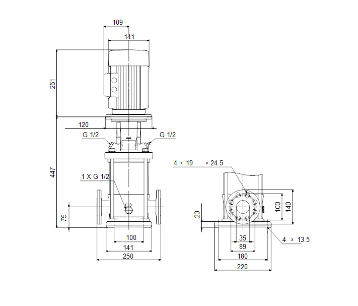Насос Grundfos CR3-12 A-FGJ-A-E-HQQE купить по цене 160982 руб.