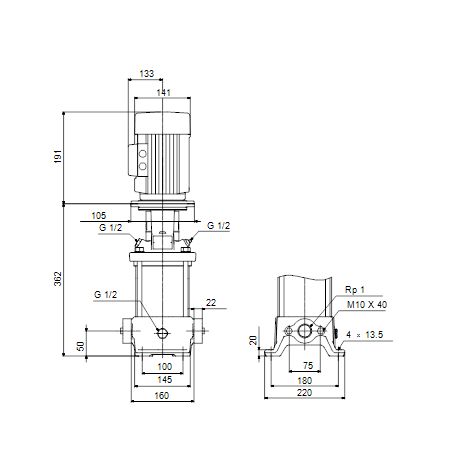 Насос Grundfos CR1S-9 A-A-A-E-HQQE 1x220/240 50HZ заказать со складов по всей России