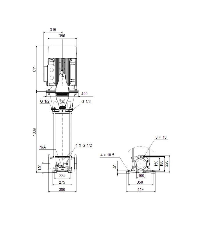 Насос Grundfos CR95-4 A-F-A-E-HQQE 400D/690Y 50 HZ купить по цене 1668293 руб.
