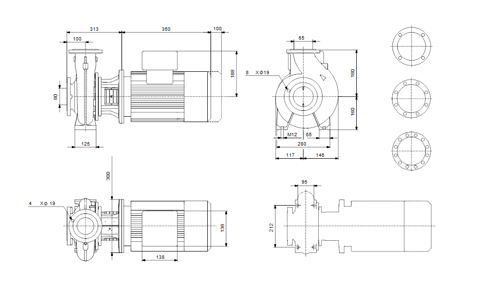 Насос Grundfos NB 65-125/127AAF2AESBAQELW1 заказать со складов по всей России