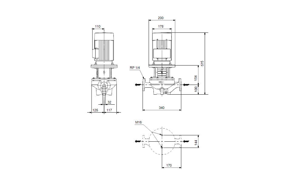 Насос Grundfos TP 32-320/2 A-F-A-BAQE-IX1 оформить заказ с доставкой с ближайшего склада