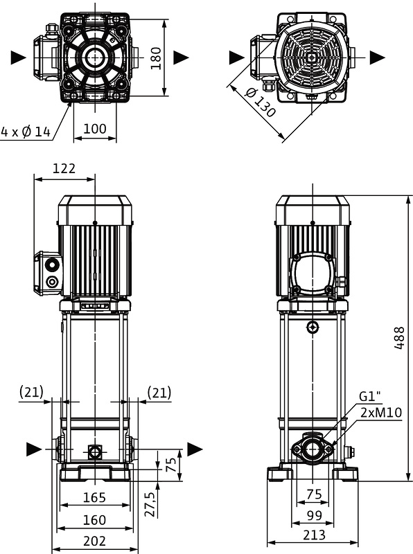 Насос Wilo MEDANA CV1-L.406-1/E/E/10O заказать со складов по всей России