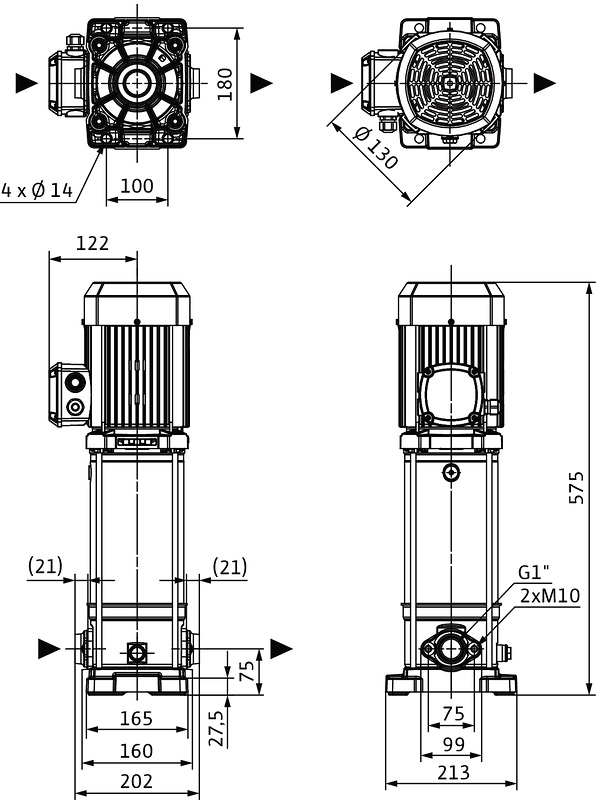 Насос Wilo MEDANA CV1-L.408-1/E/E/16O заказать со складов по всей России