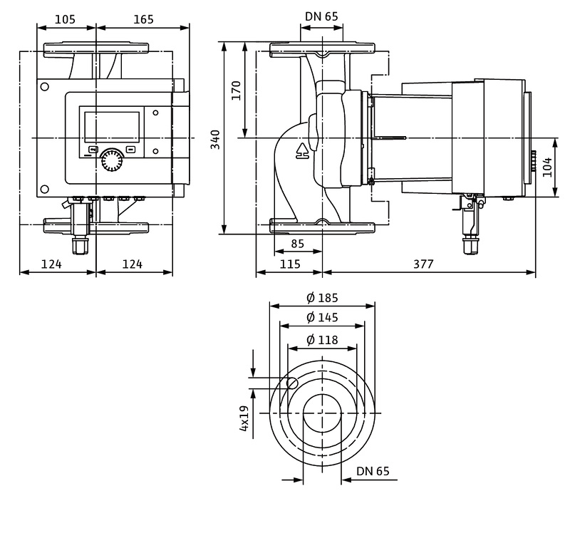 Насос Wilo Stratos MAXO 65/0,5-16 PN6/10 купить по цене 465903 руб.