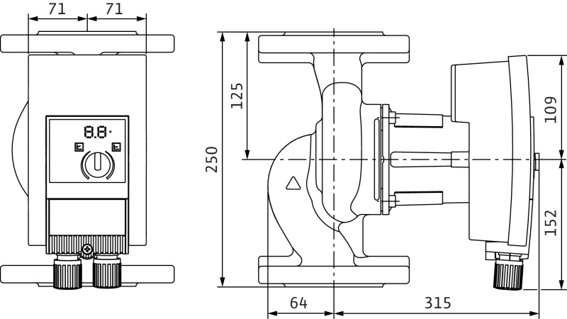 Насос Wilo YONOS MAXO 40/0,5-12 PN6/10 купить по цене 141004 руб.