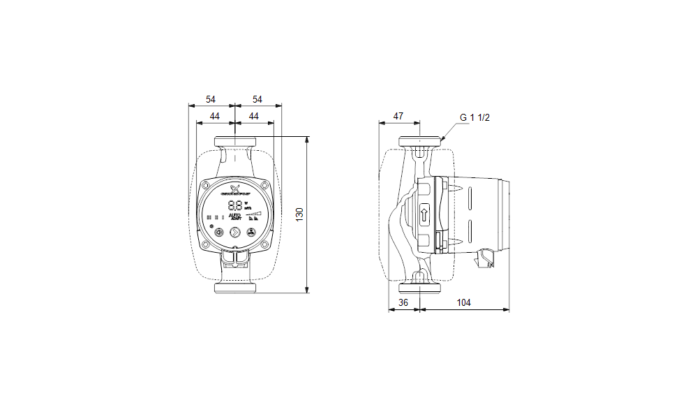 Насос Grundfos ALPHA2 25-60 130 1x230V 50Hz 6H купить по цене 63034 руб.