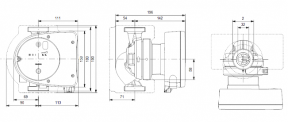 Насос Grundfos MAGNA1 32-40 180 заказать со складов по всей России