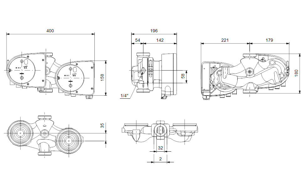 Насос Grundfos MAGNA1 D 32-100 180 заказать со складов по всей России