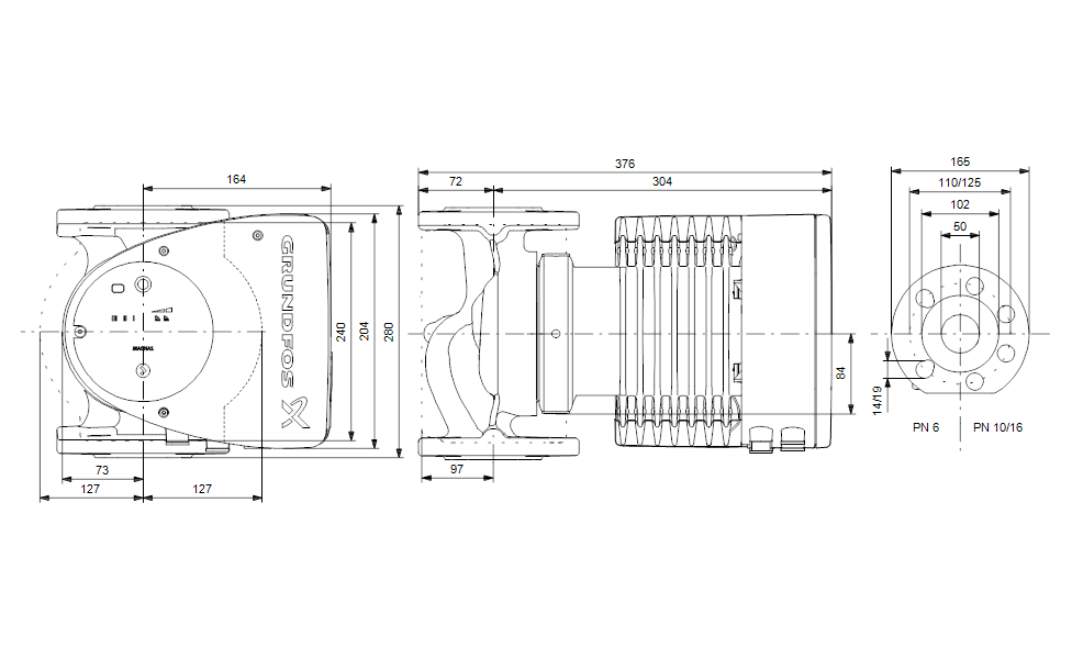 Насос Grundfos MAGNA1 50-120 F оформить заказ с доставкой с ближайшего склада
