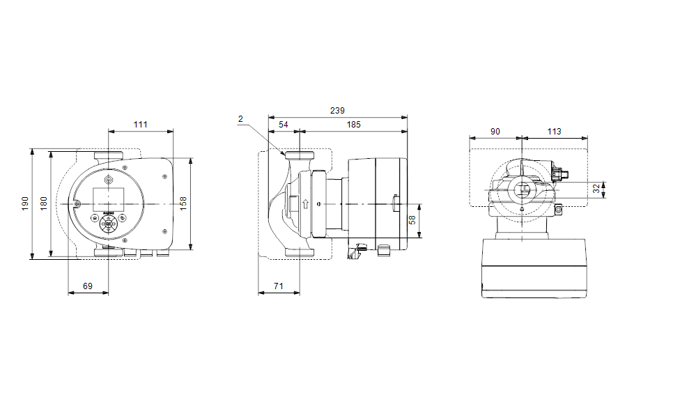 Насос Grundfos MAGNA3 32-100 180 заказать со складов по всей России
