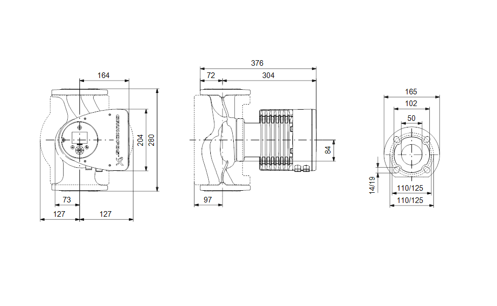Насос Grundfos MAGNA3 50-100 F купить по цене 261165 руб.