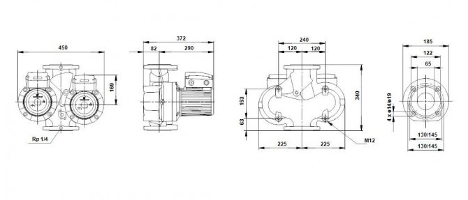 Насос Grundfos UPSD 65-120 F 3x400-415V PN6/10 w/relay заказать со складов по всей России