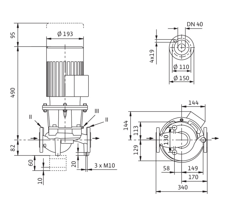 Насос Wilo IL 40/140-2,2/2 купить по цене 146873.51 руб.