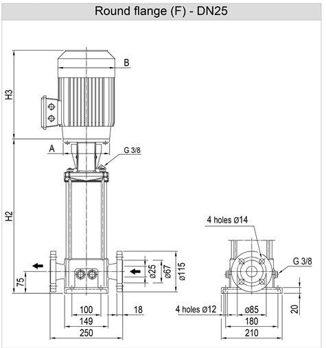 Насос Ebara EVMSG3 19F5 Q1BEG E/2,2 ETM заказать со складов по всей России