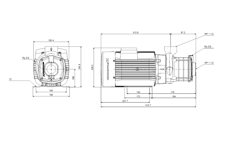 Насос Grundfos CM10-2 A-R-A-E-AVBE C-A-A-N купить с ближайшего склада