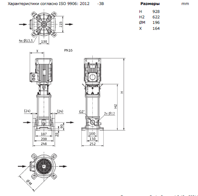 Насос Wilo HELIX V 1605-1/16/E/KS/400-50 купить по цене 293184 руб.