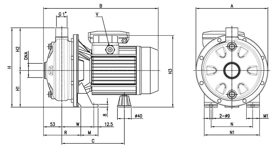 Насос Ebara CDX/I 120/20 IE3 в наличии с доставкой по РФ