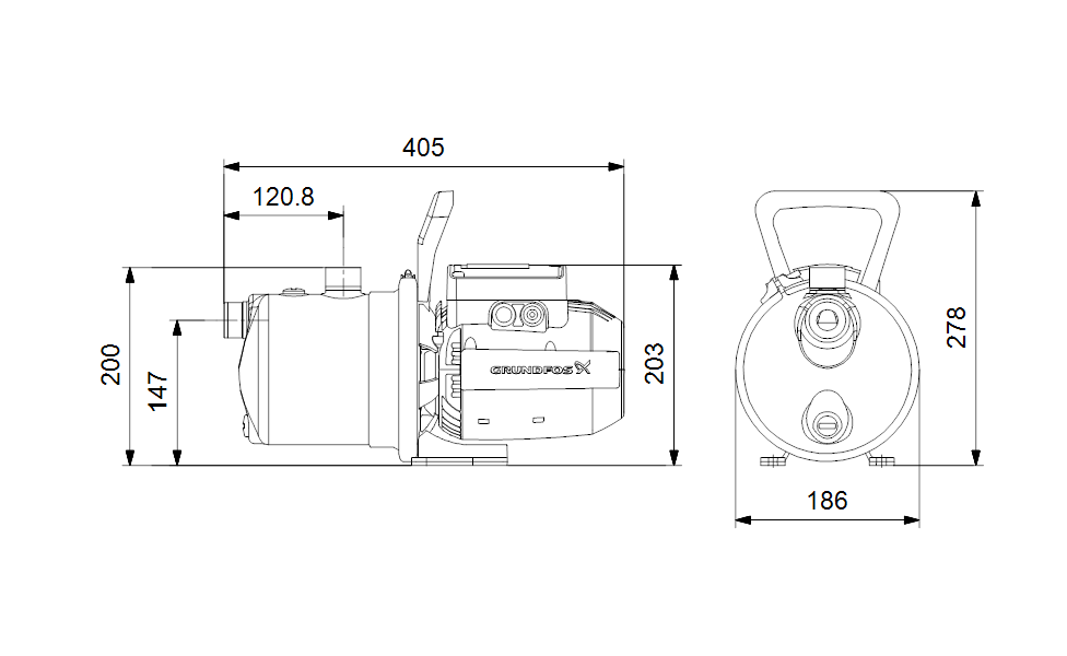 Насос Grundfos JP 4-47 1x230V 50Hz 1,5m SCHUKO HU заказать со складов по всей России