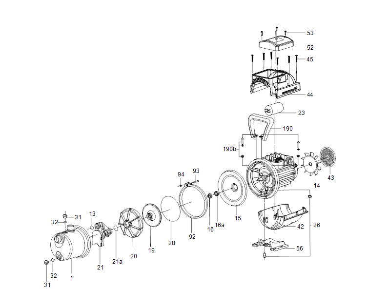 Насос Grundfos JP 5-48 1x230V 50Hz 1,5m SCHUKO HU купить по цене 45125 руб.