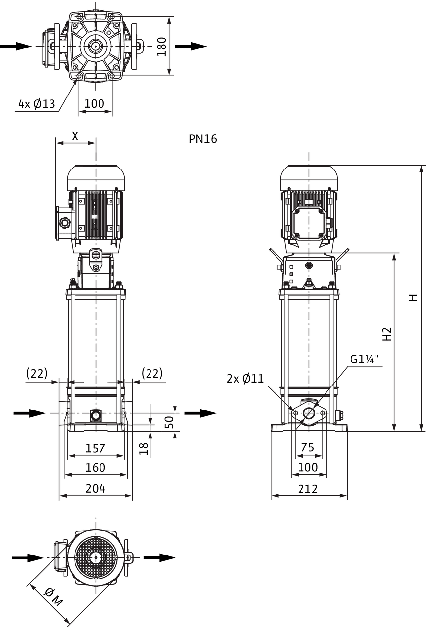 Насос Wilo HELIX V 606-1/16/E/S/400-50 купить по цене 185250 руб.