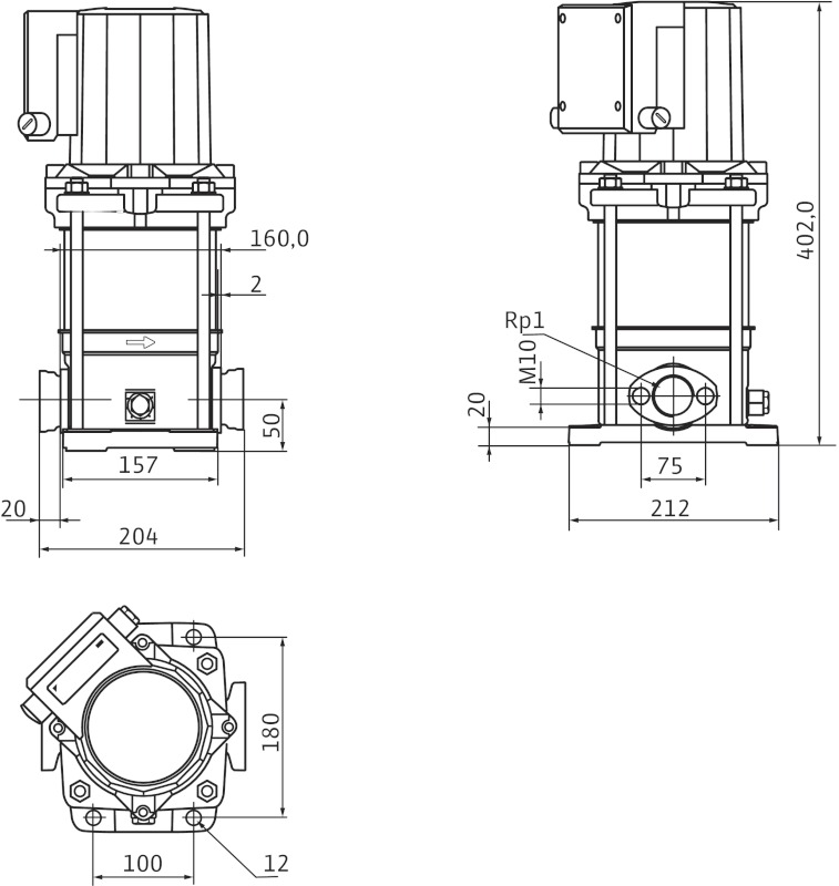 Насос Wilo MVIS204-1/16/K/3-400-50-2 заказать со складов по всей России