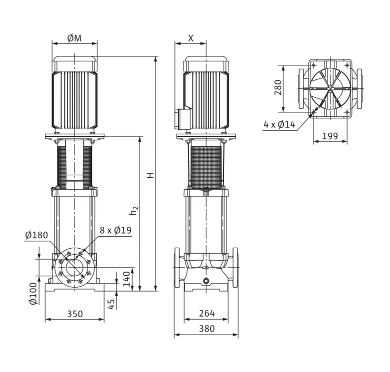 Насос Wilo MVI 9502/1-3/16/E/3-400-50-2 купить с ближайшего склада