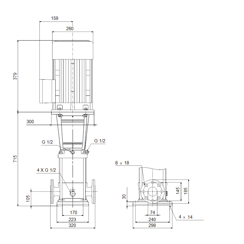 Насос Grundfos CR32-4 A-F-A-E-HQQE 3x400/690 50 HZ купить по цене 631196 руб.