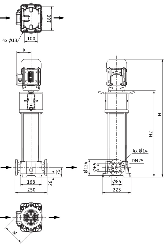 Насос Wilo HELIX FIRST V 236-5/30/E/KS/400-50 заказать со складов по всей России