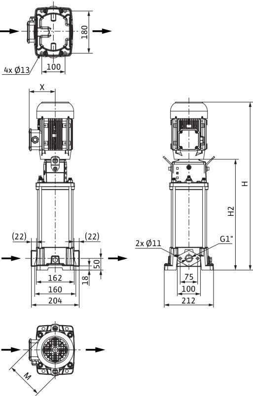 Насос Wilo HELIX FIRST V 410-5/16/E/S/400-50 заказать со складов по всей России
