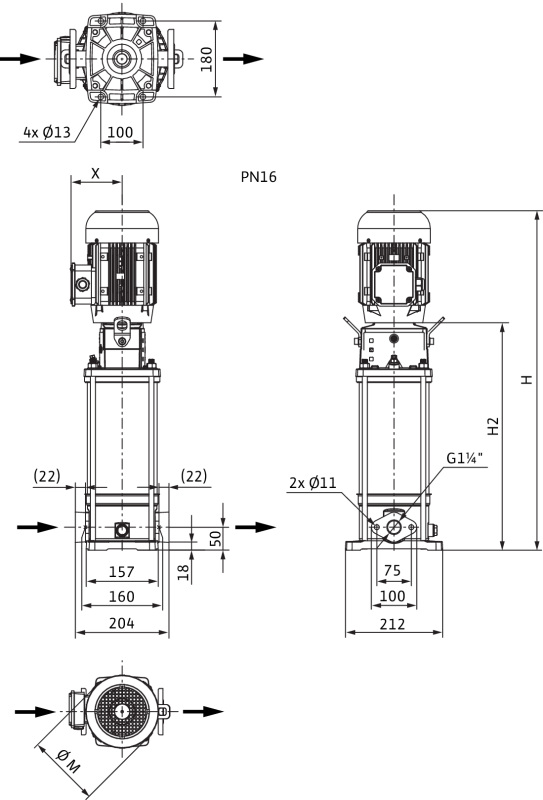 Насос Wilo HELIX V 610-1/16/E/S/400-50 заказать со складов по всей России