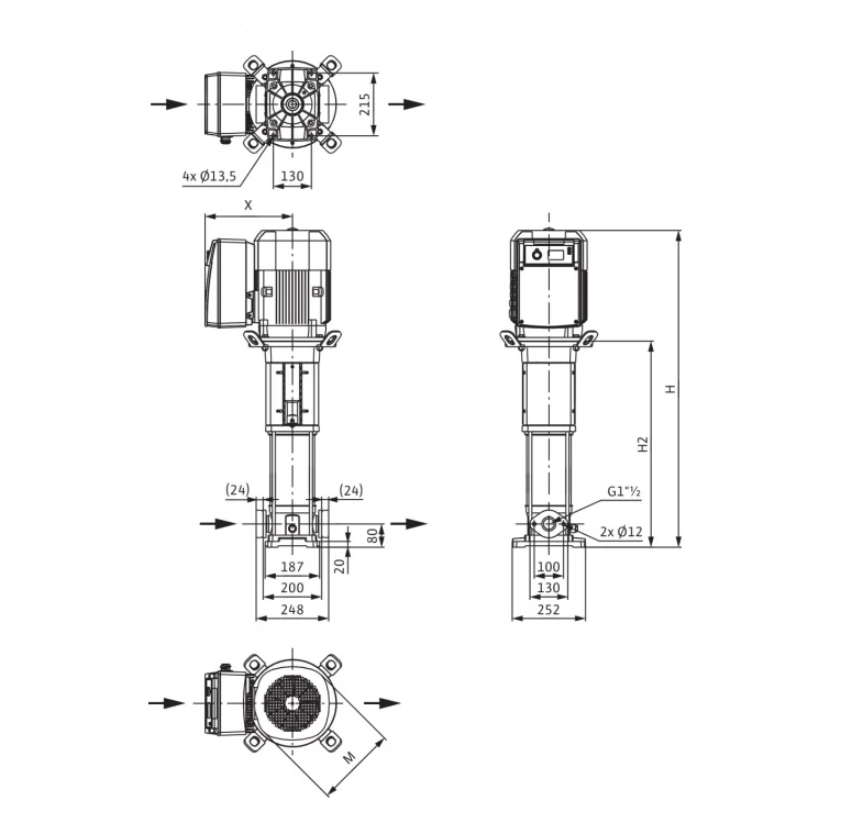 Насос Wilo Helix Ve 1009-1/16/E/KS в наличии с доставкой по РФ